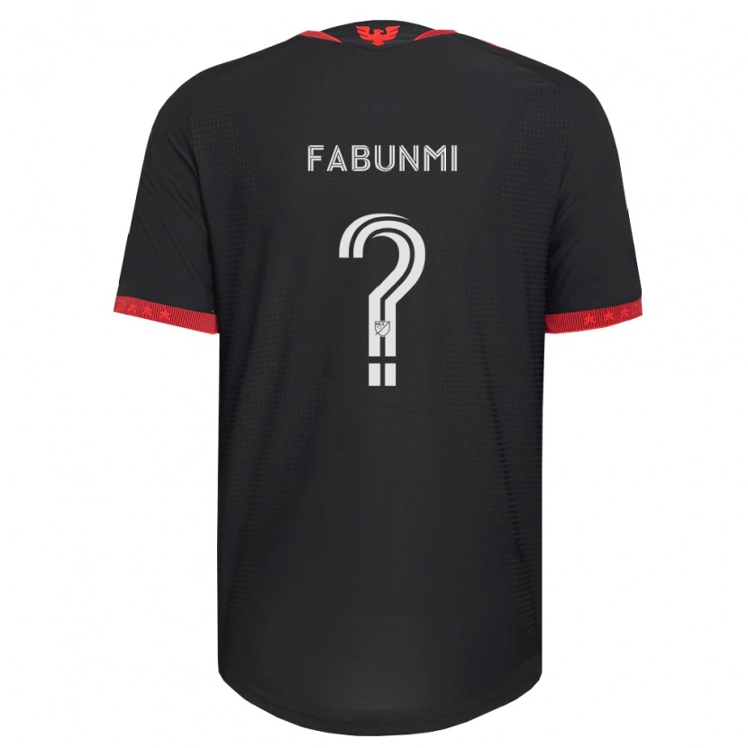 Danxen Pánské Isaiah Fabunmi #0 Černá Bílá Červená Domů Hráčské Dresy 2026/27 Dres