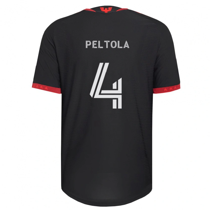 Danxen Pánské Matti Peltola #4 Černá Bílá Červená Domů Hráčské Dresy 2026/27 Dres