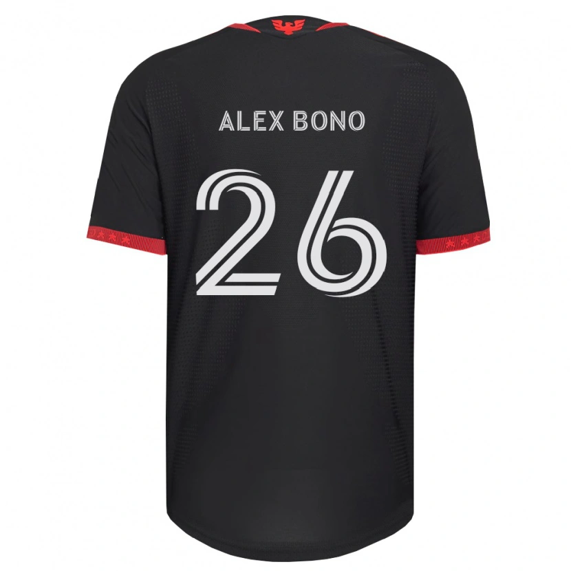 Danxen Pánské Alex Bono #26 Černá Bílá Červená Domů Hráčské Dresy 2026/27 Dres