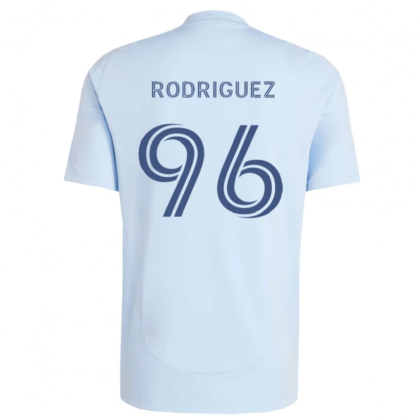 Danxen Pánské Missael Rodríguez #96 Světle Modrá Světle Šedá Domů Hráčské Dresy 2026/27 Dres