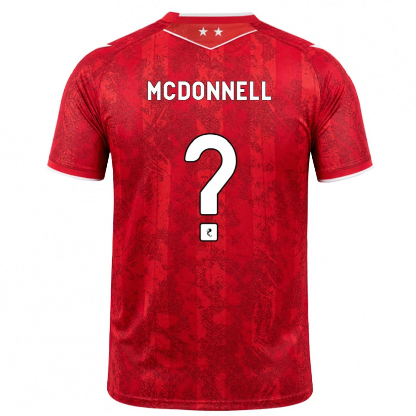 Danxen Pánské Noah Mcdonnell #0 Červená Bílá Domů Hráčské Dresy 2026/27 Dres