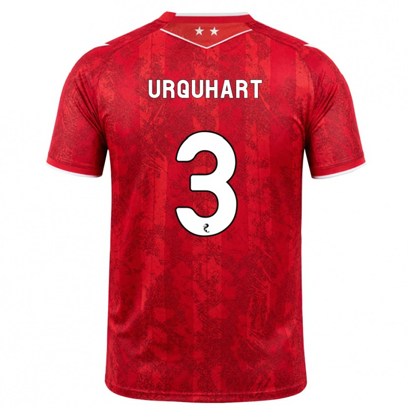 Danxen Pánské Millie Urquhart #3 Červená Bílá Domů Hráčské Dresy 2026/27 Dres
