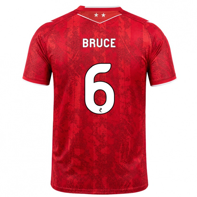 Danxen Pánské Natasha Bruce #6 Červená Bílá Domů Hráčské Dresy 2026/27 Dres