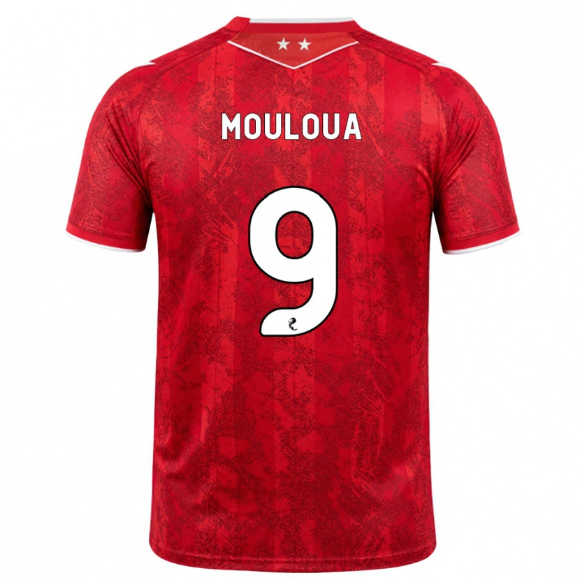 Danxen Pánské Ayoub Mouloua #9 Červená Bílá Domů Hráčské Dresy 2026/27 Dres
