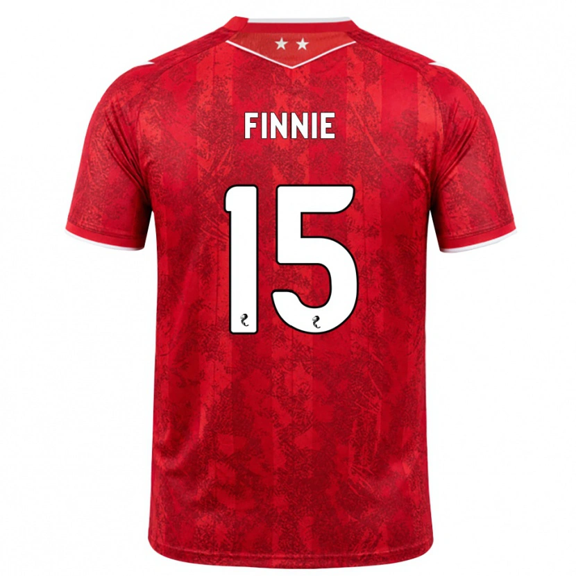 Danxen Pánské Maddison Finnie #15 Červená Bílá Domů Hráčské Dresy 2026/27 Dres