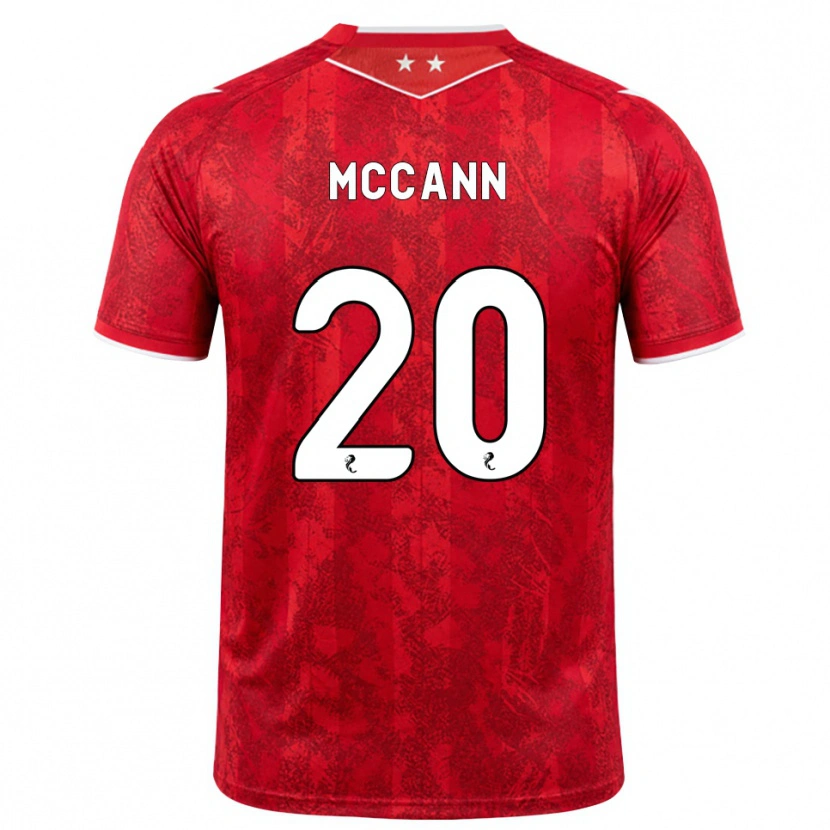 Danxen Pánské Annalisa Mccann #20 Červená Bílá Domů Hráčské Dresy 2026/27 Dres