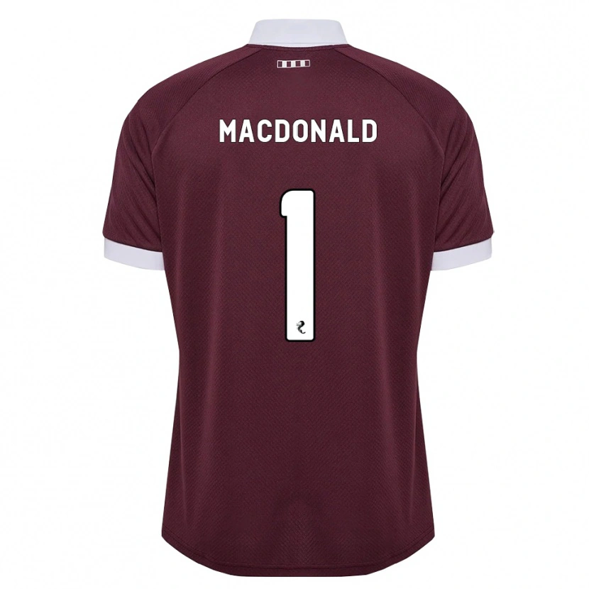 Danxen Pánské Jamie Macdonald #1 Purpurová Bílá Domů Hráčské Dresy 2026/27 Dres