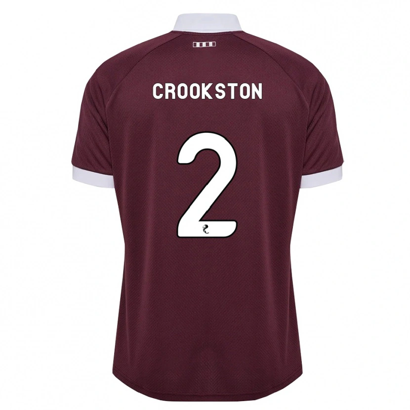 Danxen Pánské Gregor Crookston #2 Purpurová Bílá Domů Hráčské Dresy 2026/27 Dres