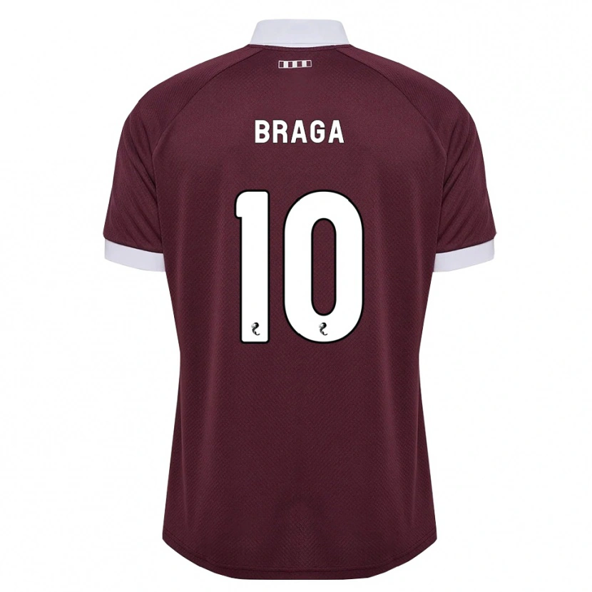Danxen Pánské Cláudio Braga #10 Purpurová Bílá Domů Hráčské Dresy 2026/27 Dres