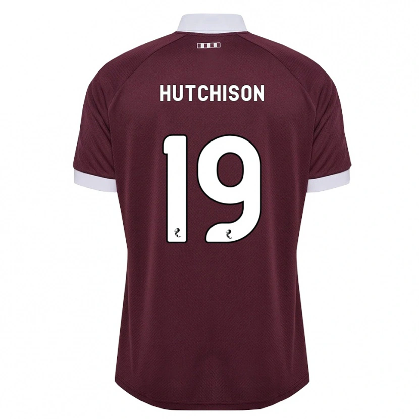 Danxen Pánské Bayley Hutchison #19 Purpurová Bílá Domů Hráčské Dresy 2026/27 Dres