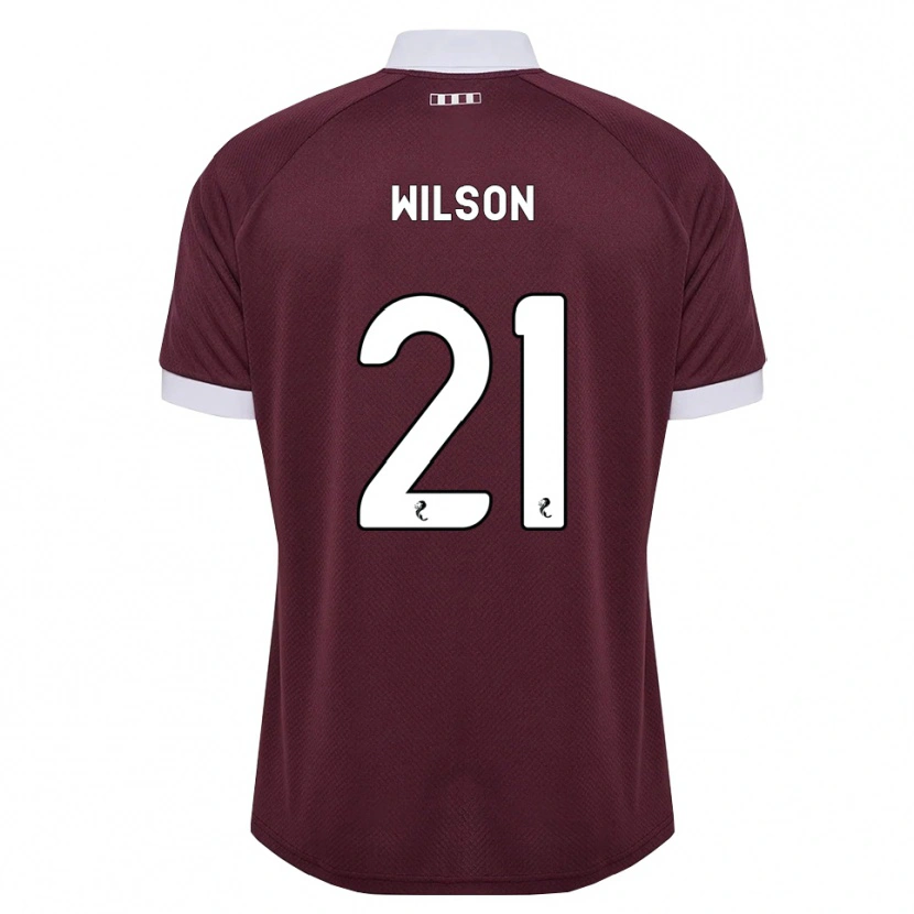 Danxen Pánské James Wilson #21 Purpurová Bílá Domů Hráčské Dresy 2026/27 Dres