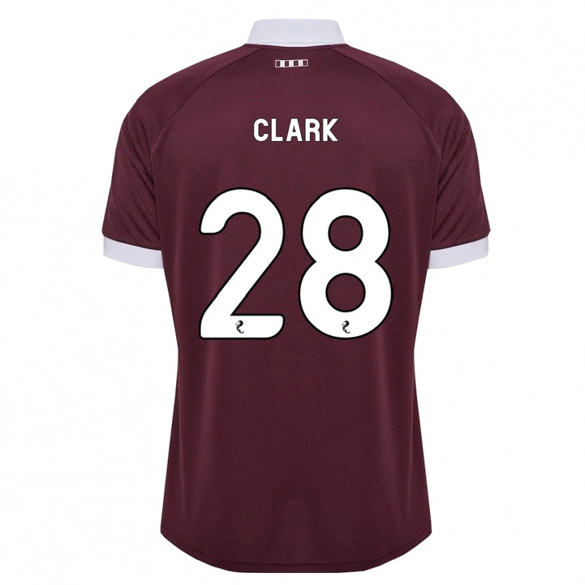 Danxen Pánské Zander Clark #28 Purpurová Bílá Domů Hráčské Dresy 2026/27 Dres