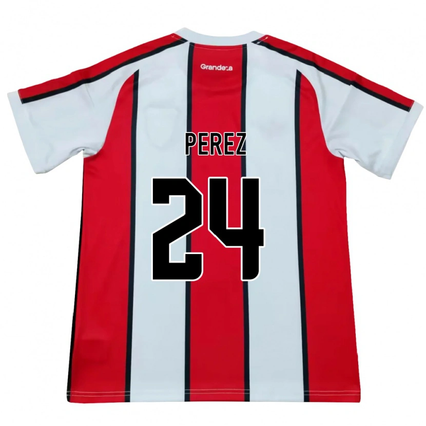 Danxen Pánské Enzo Perez #24 Bílá Červená Černá Daleko Hráčské Dresy 2026/27 Dres