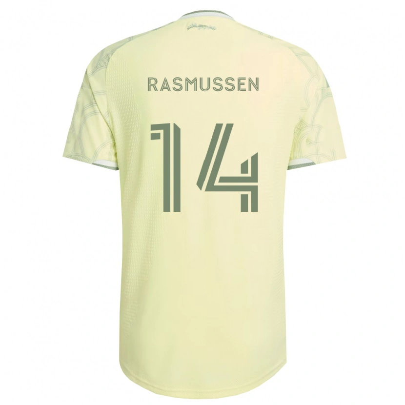 Danxen Pánské Justin Rasmussen #14 Béžová Bílá Daleko Hráčské Dresy 2026/27 Dres