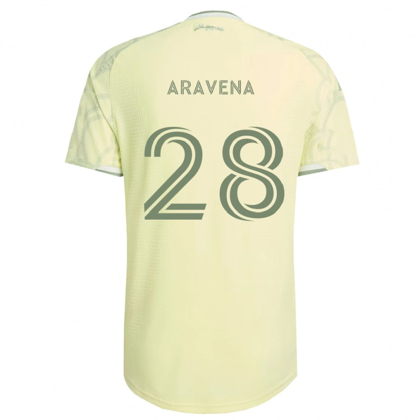 Danxen Pánské Alexander Aravena #28 Béžová Bílá Daleko Hráčské Dresy 2026/27 Dres