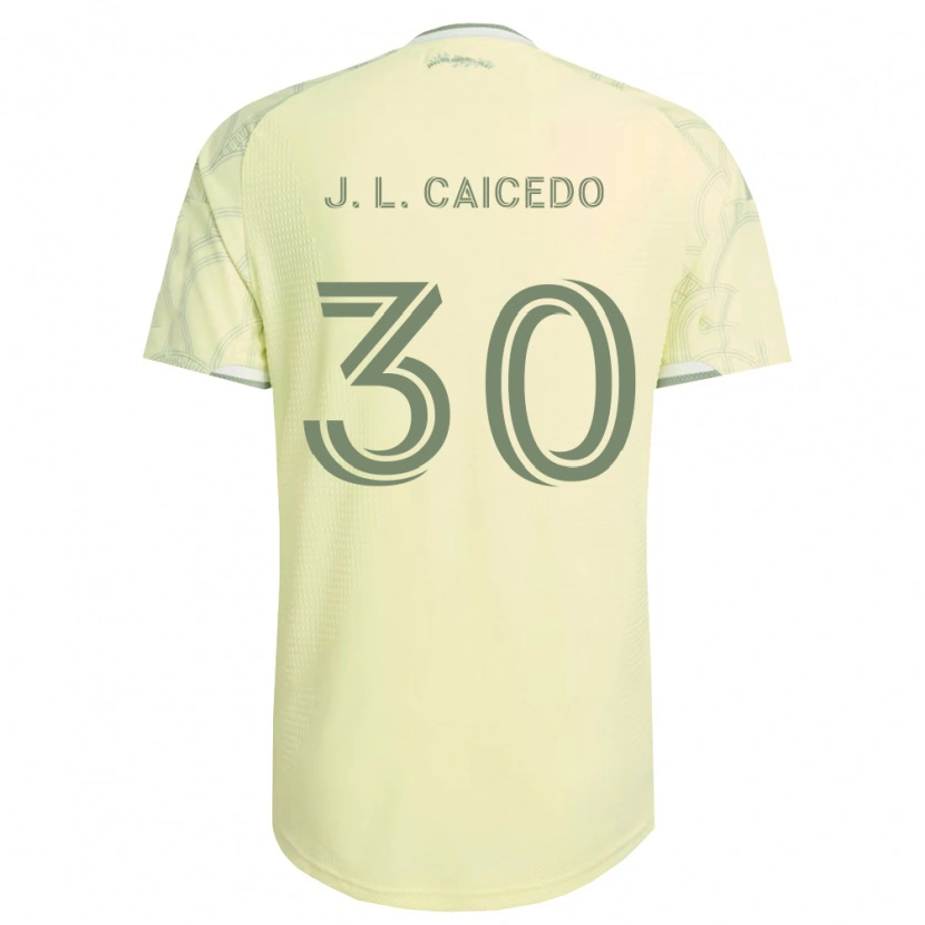 Danxen Pánské José Caicedo #30 Béžová Bílá Daleko Hráčské Dresy 2026/27 Dres
