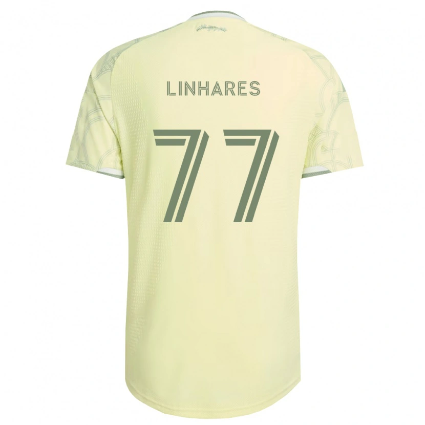 Danxen Pánské Kyle Linhares #77 Béžová Bílá Daleko Hráčské Dresy 2026/27 Dres