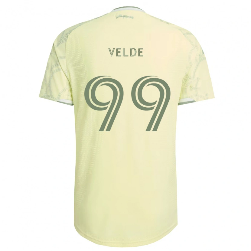 Danxen Pánské Kristoffer Velde #99 Béžová Bílá Daleko Hráčské Dresy 2026/27 Dres