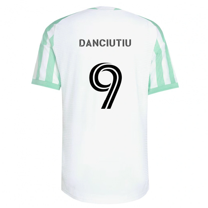 Danxen Pánské Vlad Dănciuțiu #9 Světle Zelená Černá Bílá Daleko Hráčské Dresy 2026/27 Dres