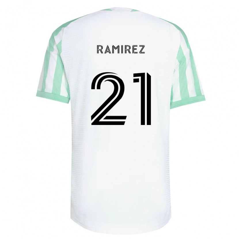 Danxen Pánské Christian Ramirez #21 Světle Zelená Černá Bílá Daleko Hráčské Dresy 2026/27 Dres