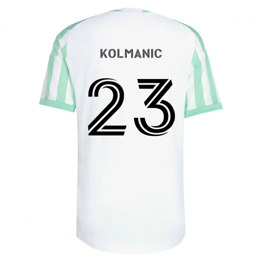 Danxen Pánské Žan Kolmanič #23 Světle Zelená Černá Bílá Daleko Hráčské Dresy 2026/27 Dres