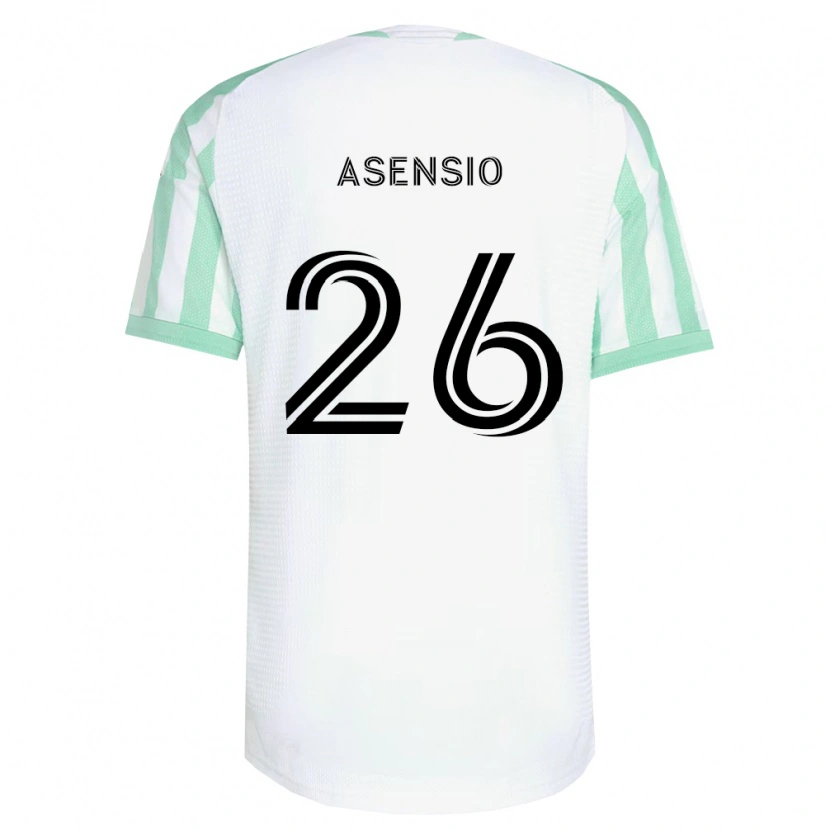 Danxen Pánské Charlie Asensio #26 Světle Zelená Černá Bílá Daleko Hráčské Dresy 2026/27 Dres