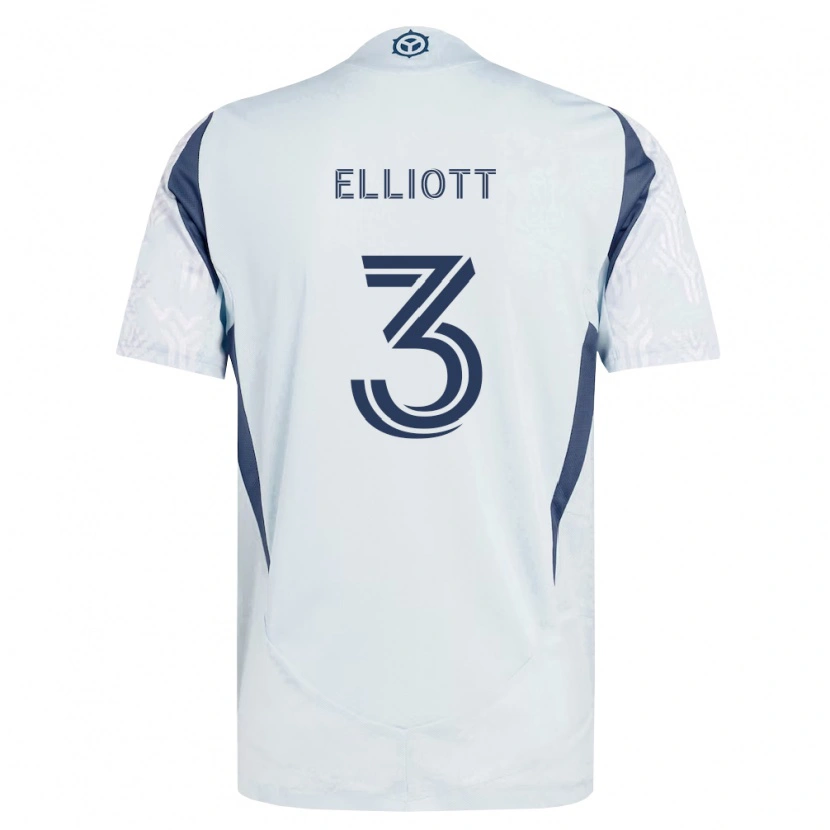 Danxen Pánské Jack Elliott #3 Modrá Šedá Bílá Daleko Hráčské Dresy 2026/27 Dres