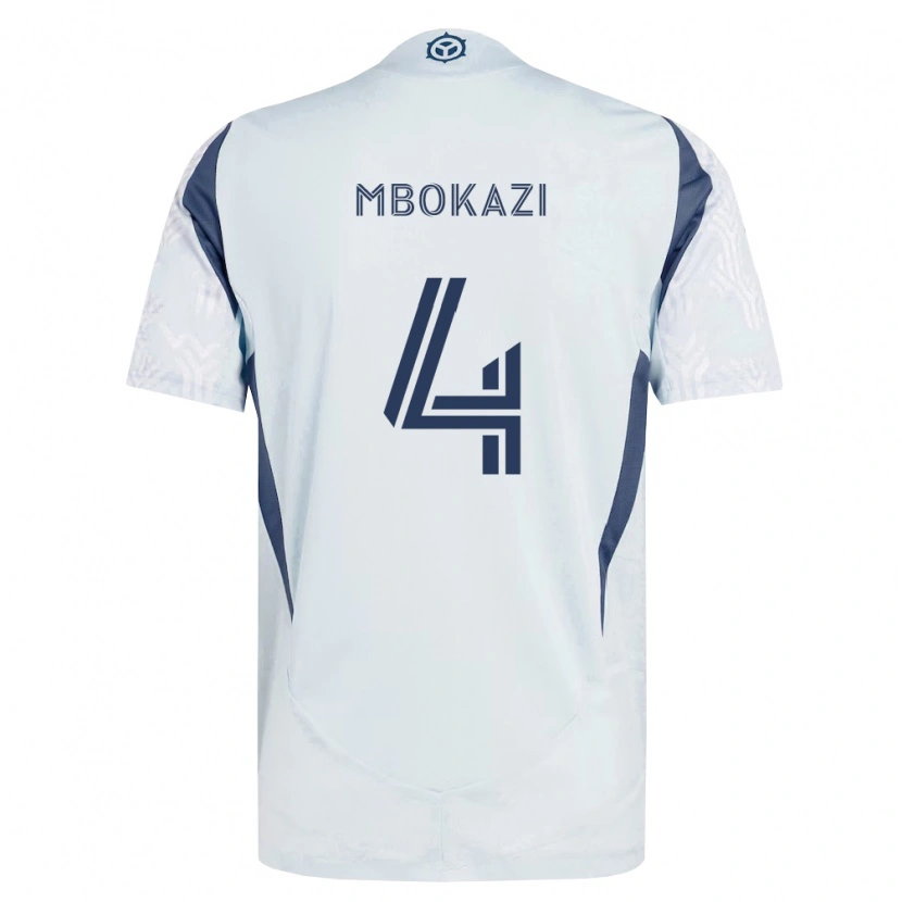 Danxen Pánské Mbekezeli Mbokazi #4 Modrá Šedá Bílá Daleko Hráčské Dresy 2026/27 Dres