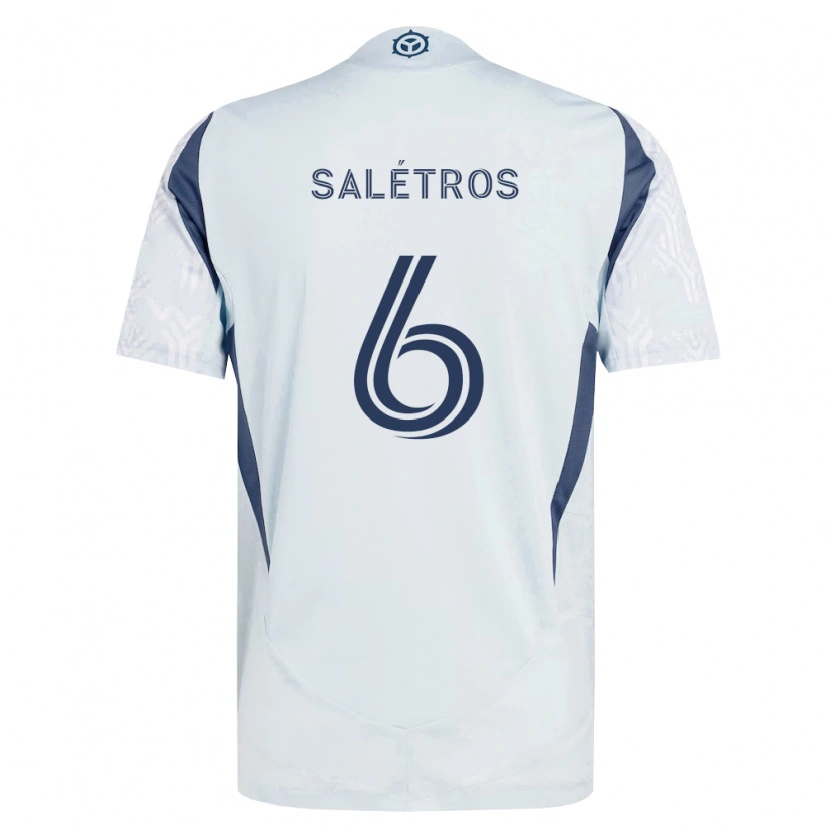 Danxen Pánské Anton Salétros #6 Modrá Šedá Bílá Daleko Hráčské Dresy 2026/27 Dres