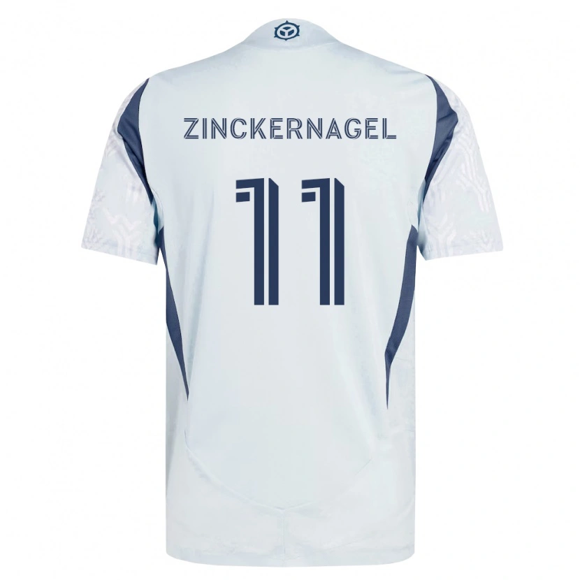 Danxen Pánské Philip Zinckernagel #11 Modrá Šedá Bílá Daleko Hráčské Dresy 2026/27 Dres