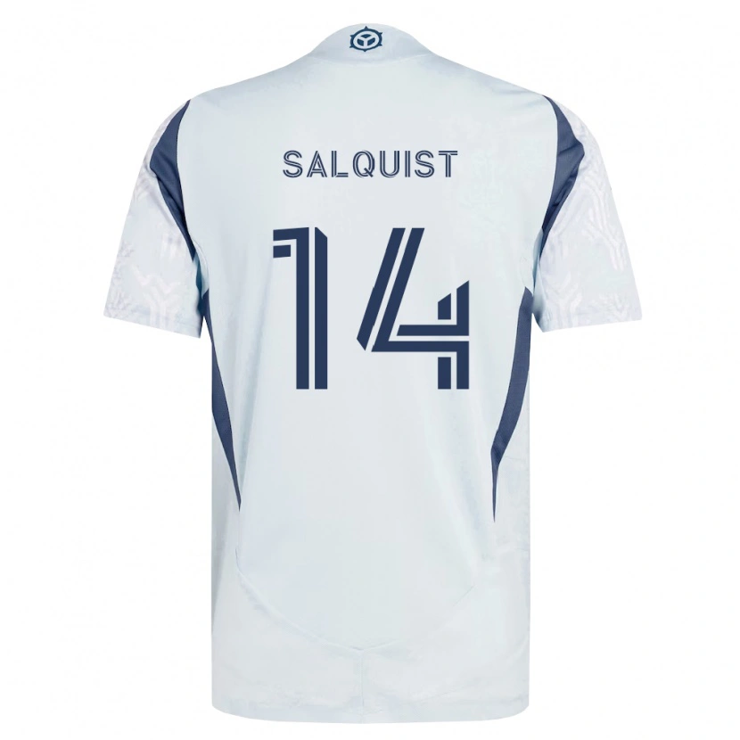 Danxen Pánské Tobias Salquist #14 Modrá Šedá Bílá Daleko Hráčské Dresy 2026/27 Dres