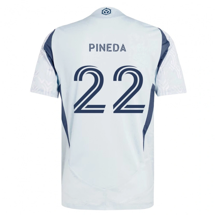 Danxen Pánské Mauricio Pineda #22 Modrá Šedá Bílá Daleko Hráčské Dresy 2026/27 Dres