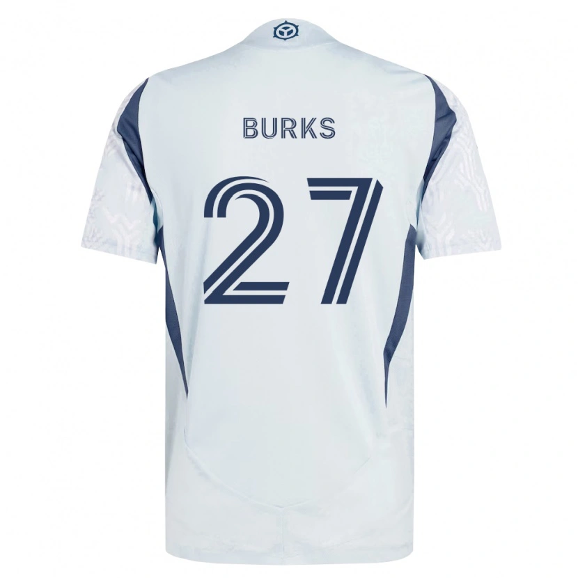 Danxen Pánské Kendall Burks #27 Modrá Šedá Bílá Daleko Hráčské Dresy 2026/27 Dres