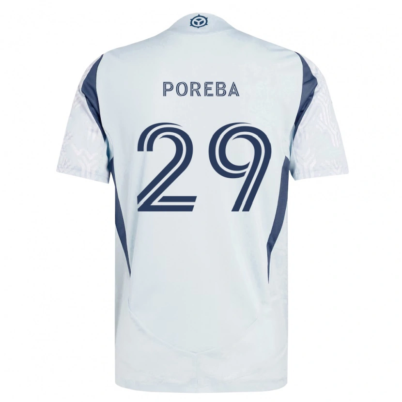 Danxen Pánské David Poreba #29 Modrá Šedá Bílá Daleko Hráčské Dresy 2026/27 Dres