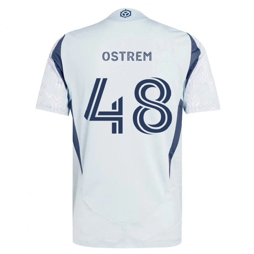 Danxen Pánské Charlie Ostrem #48 Modrá Šedá Bílá Daleko Hráčské Dresy 2026/27 Dres