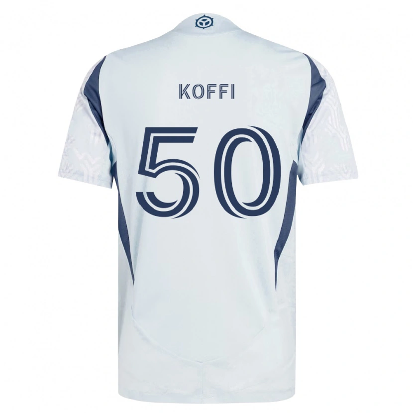 Danxen Pánské Christian Koffi #50 Modrá Šedá Bílá Daleko Hráčské Dresy 2026/27 Dres