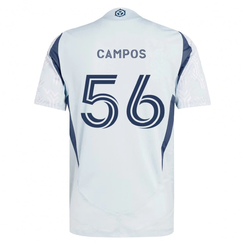Danxen Pánské Edgar Campos #56 Modrá Šedá Bílá Daleko Hráčské Dresy 2026/27 Dres