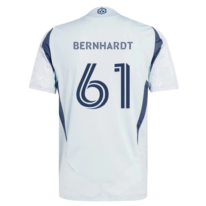 Danxen Pánské Harrison Bernhardt #61 Modrá Šedá Bílá Daleko Hráčské Dresy 2026/27 Dres