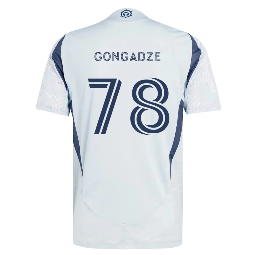 Danxen Pánské Giorgi Gongadze #78 Modrá Šedá Bílá Daleko Hráčské Dresy 2026/27 Dres