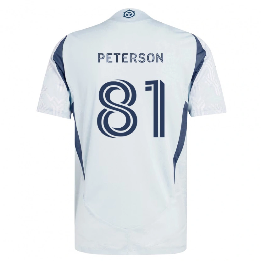 Danxen Pánské Lukas Peterson #81 Modrá Šedá Bílá Daleko Hráčské Dresy 2026/27 Dres