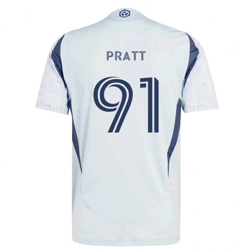 Danxen Pánské Owen Pratt #91 Modrá Šedá Bílá Daleko Hráčské Dresy 2026/27 Dres