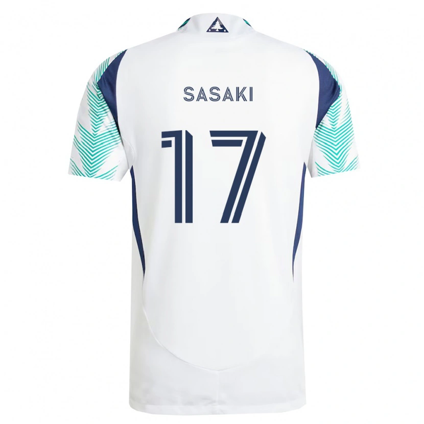 Danxen Pánské Shuma Sasaki #17 Bílá Tmavě Modrá Světle Zelená Daleko Hráčské Dresy 2026/27 Dres