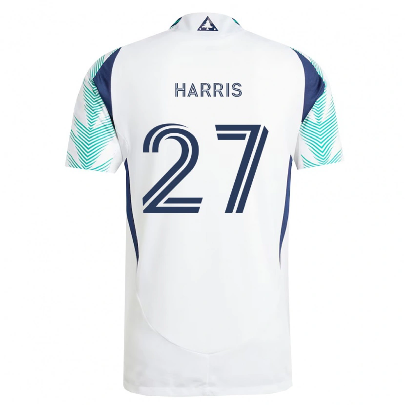 Danxen Pánské Wilson Harris #27 Bílá Tmavě Modrá Světle Zelená Daleko Hráčské Dresy 2026/27 Dres
