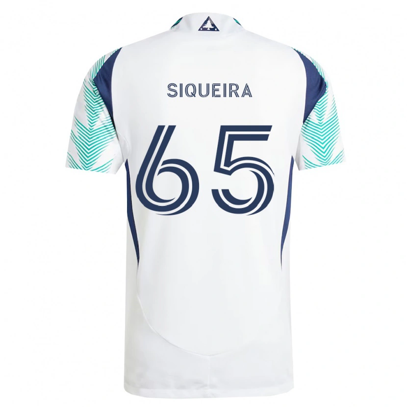 Danxen Pánské Judah Siqueira #65 Bílá Tmavě Modrá Světle Zelená Daleko Hráčské Dresy 2026/27 Dres
