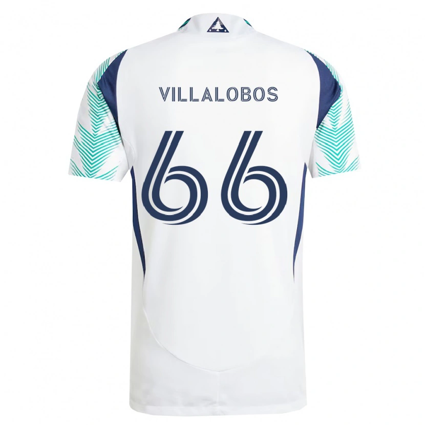 Danxen Pánské Ivan Villalobos #66 Bílá Tmavě Modrá Světle Zelená Daleko Hráčské Dresy 2026/27 Dres