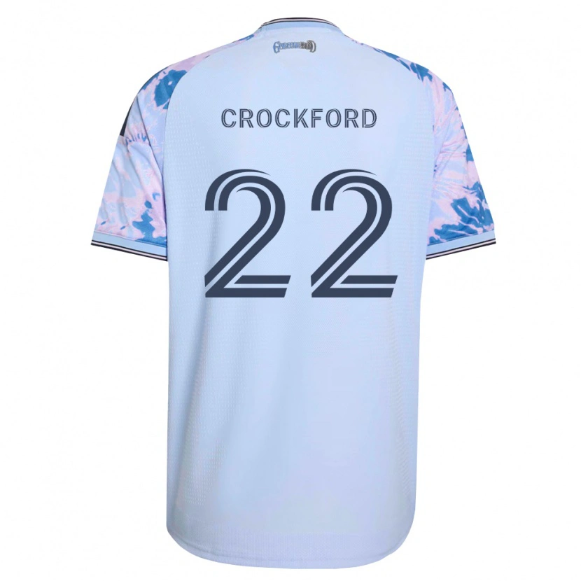 Danxen Pánské Nate Crockford #22 Královsky Modrá Bílá Černá Daleko Hráčské Dresy 2026/27 Dres