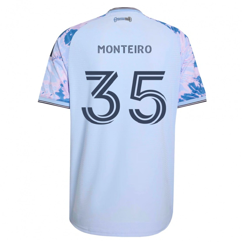 Danxen Pánské Jamiro Monteiro #35 Královsky Modrá Bílá Černá Daleko Hráčské Dresy 2026/27 Dres