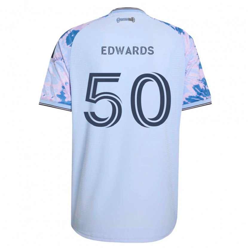 Danxen Pánské Aaron Edwards #50 Královsky Modrá Bílá Černá Daleko Hráčské Dresy 2026/27 Dres