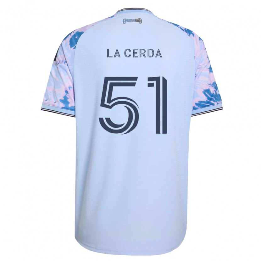 Danxen Pánské Eric De La Cerda #51 Královsky Modrá Bílá Černá Daleko Hráčské Dresy 2026/27 Dres