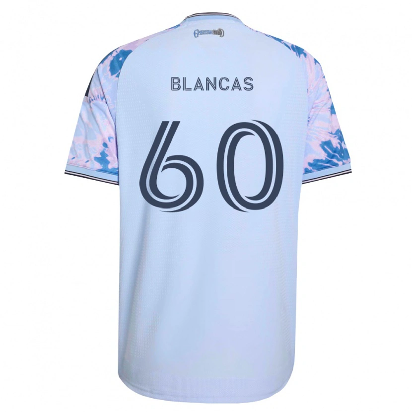 Danxen Pánské Eduardo Blancas #60 Královsky Modrá Bílá Černá Daleko Hráčské Dresy 2026/27 Dres